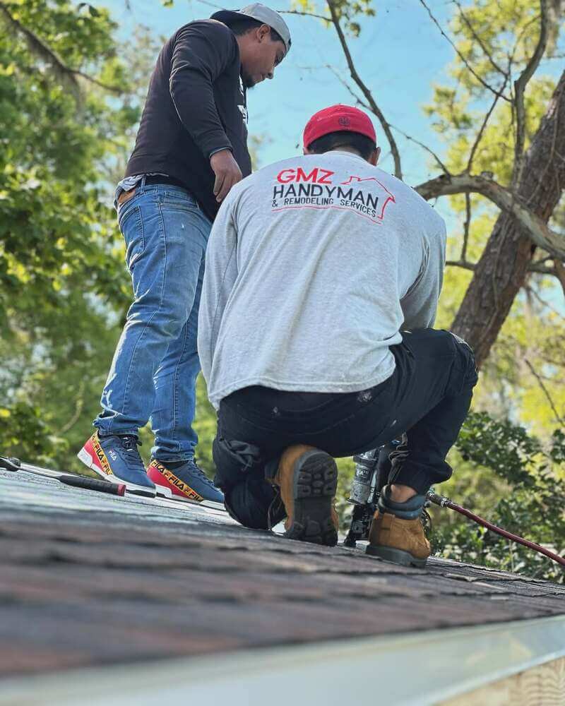 GMZ Remodeling licensed team member working on professional home renovation project in Gainesville FL