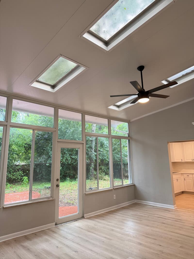 Contemporary living room makeover by GMZ Remodeling