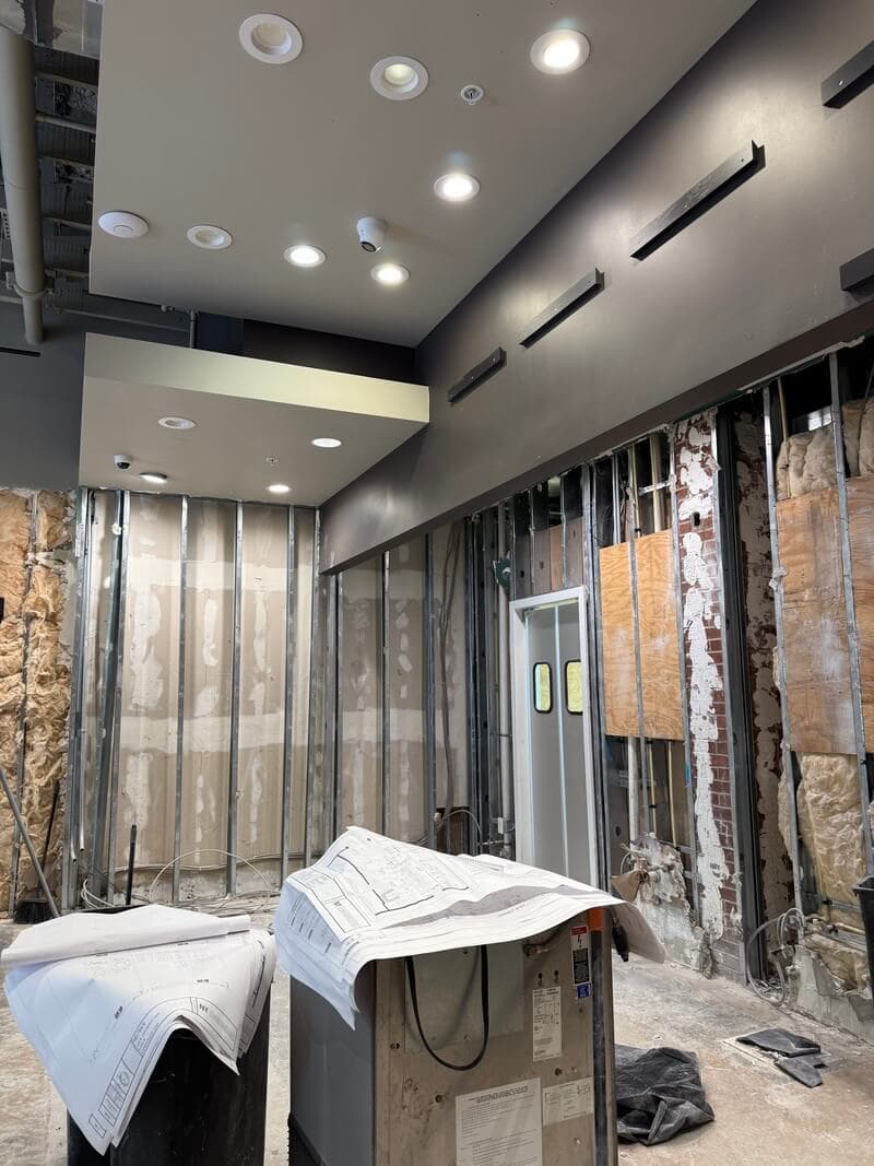 Modern restaurant interior remodeling by GMZ in Gainesville FL